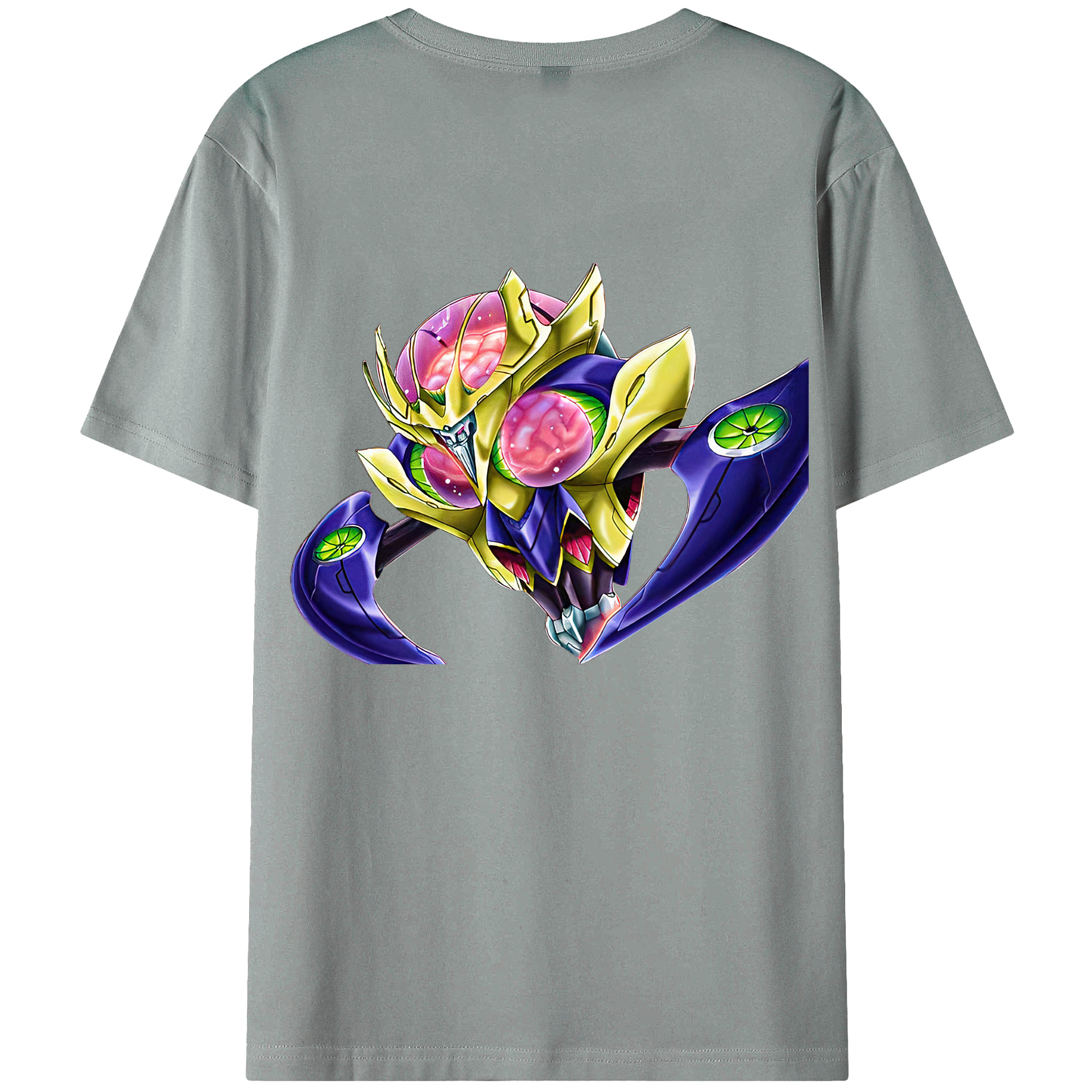 （画像用） 遊☆戯☆王 Yu-Gi-Oh! 綿100％ メンズ半袖Tシャツ（バックプリント） 通気性